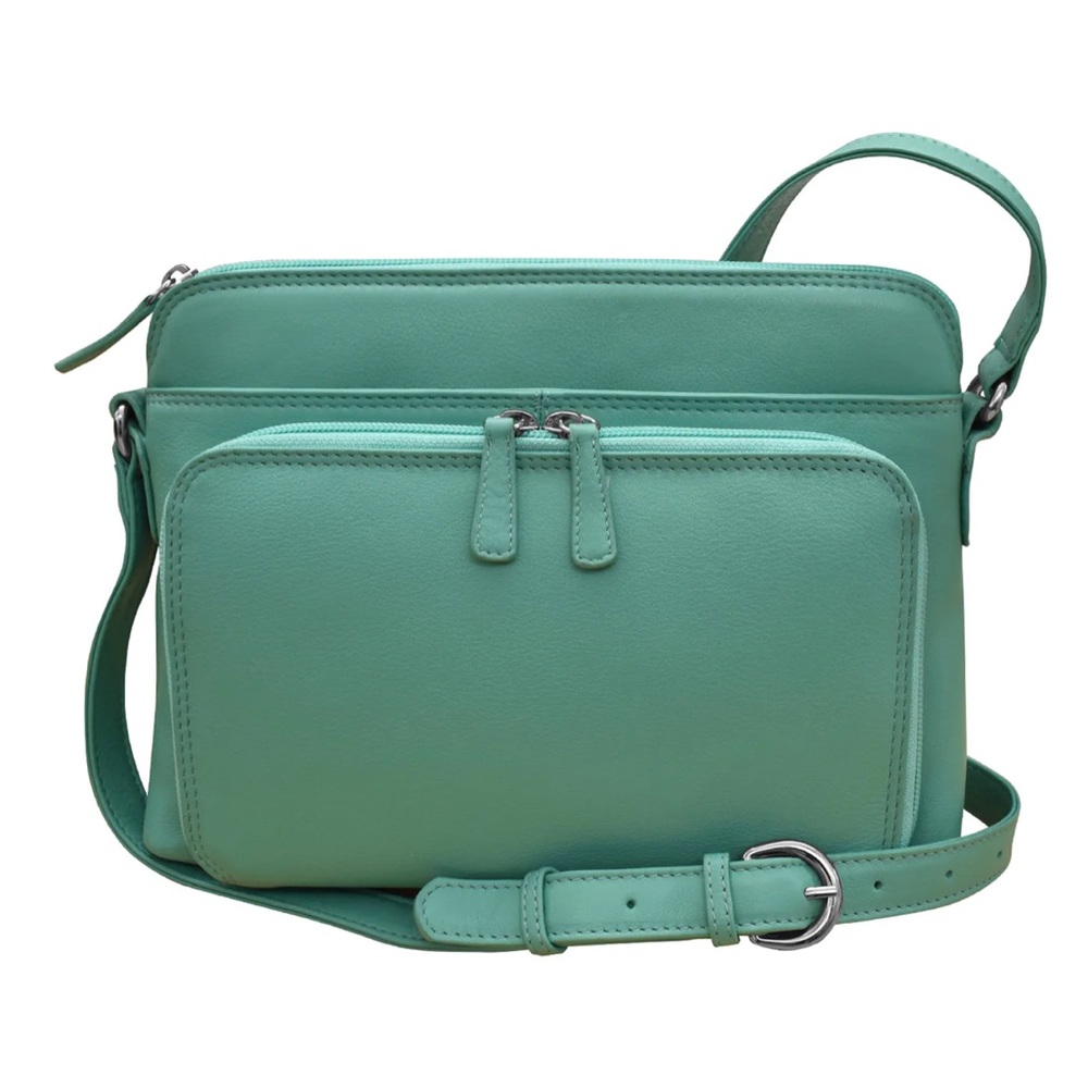 ili New York Crossbody Organizer Purse In Turquoise